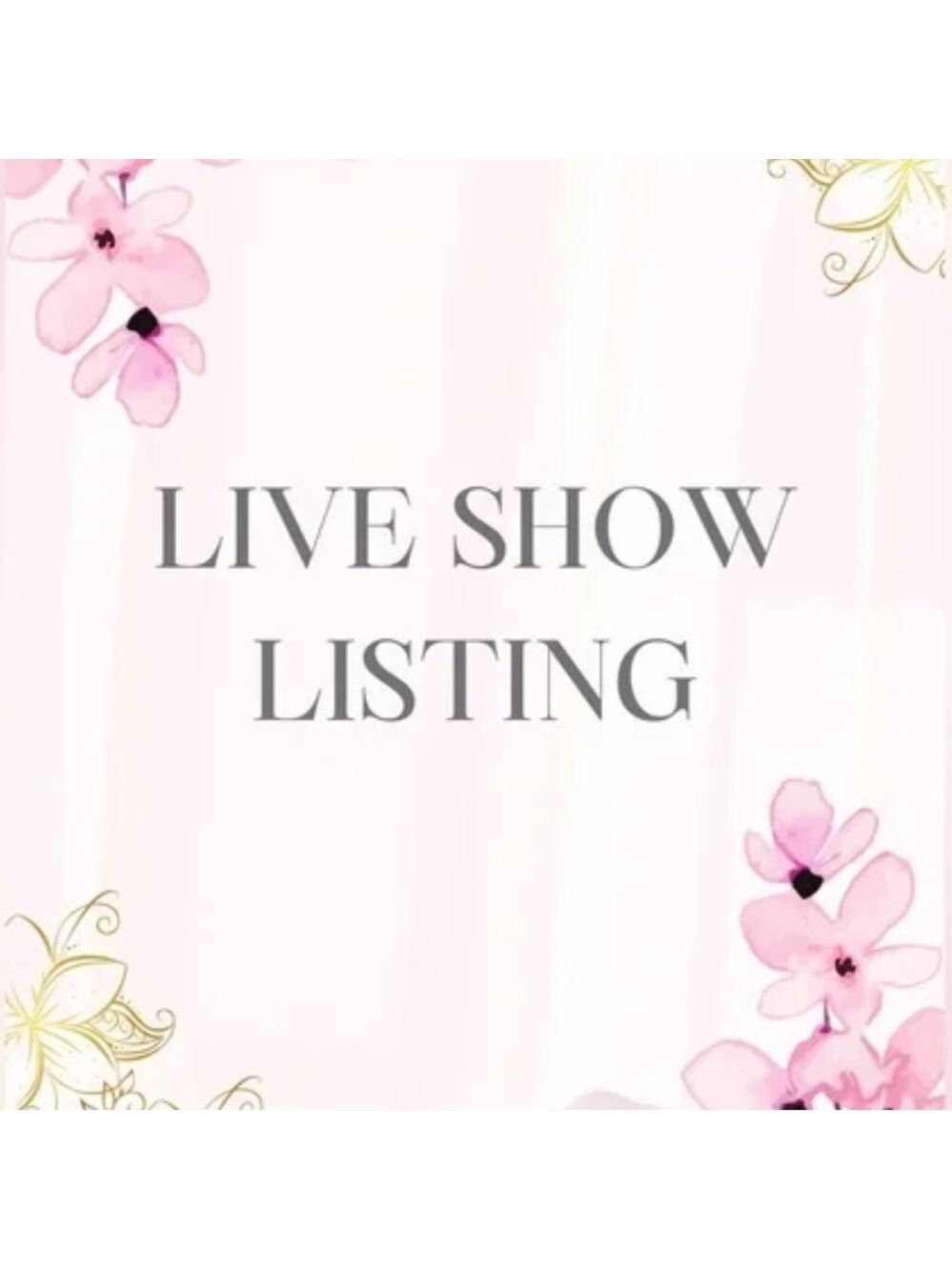 Live Show Listing